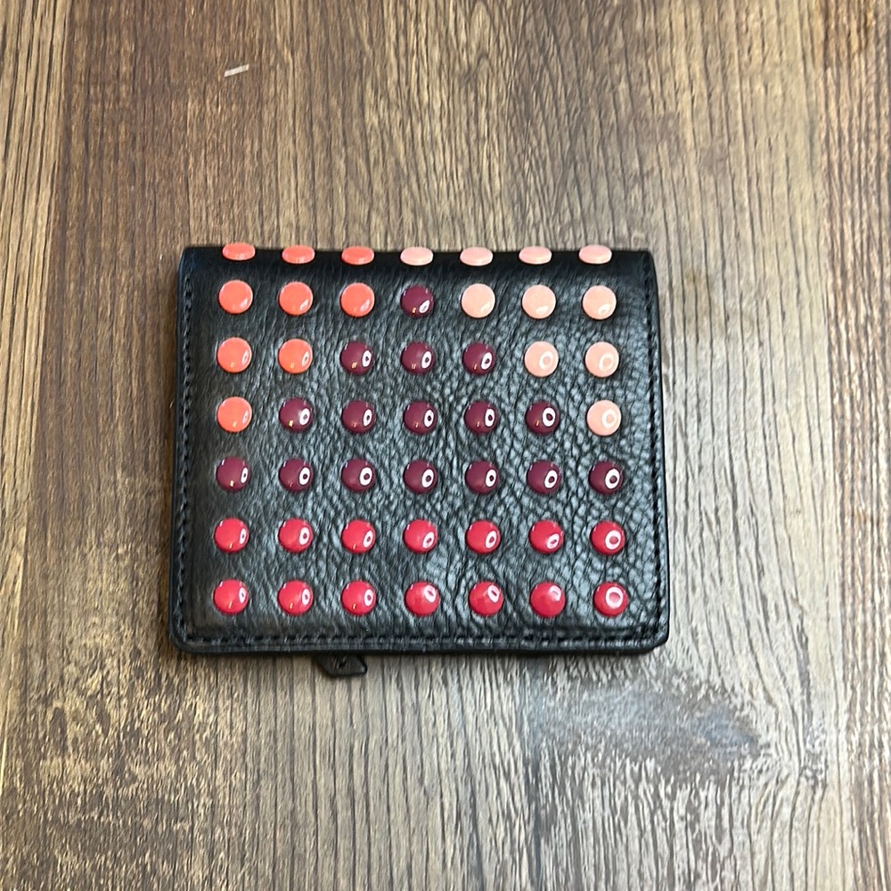 Fossil Shades Of Red Folding Wallet - image 1